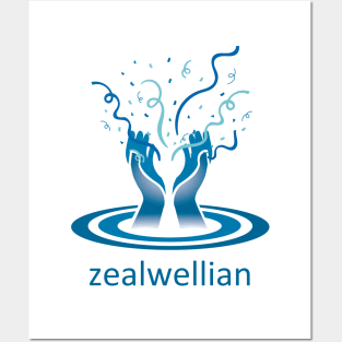 Be a zealwellian! (blue) Posters and Art